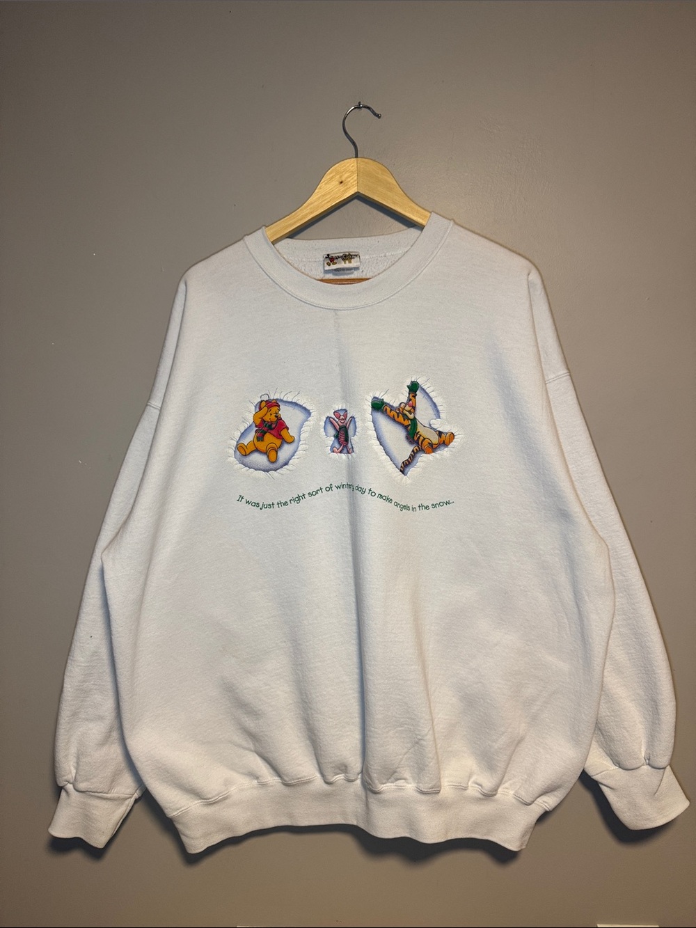 Vintage Disney Snow Angels Crewneck / 90s ( 1x - 2x )